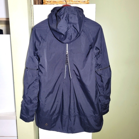 Lululemon Fo Drizzle waterproof rain jacket zipper along back black XS small - Picture 6 of 11